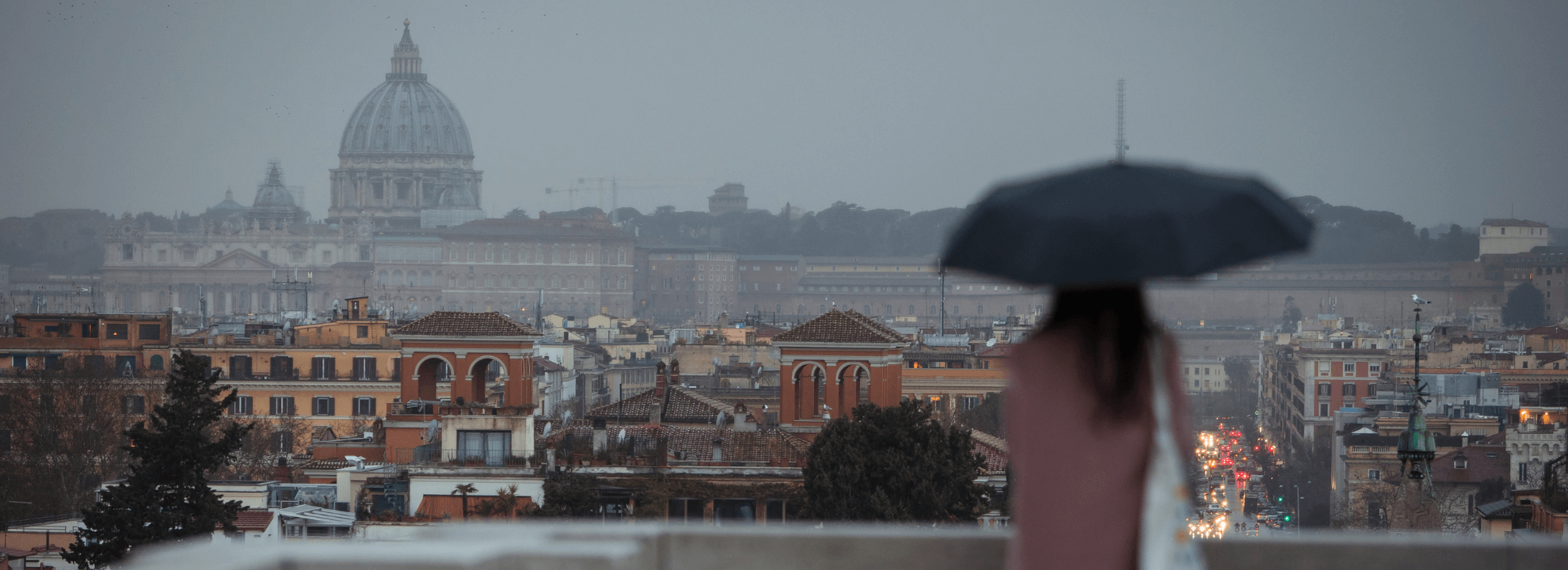 Rome when it rains