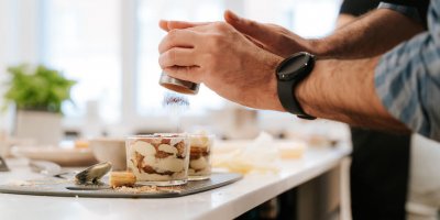 Fettuccine Alfredo cooking class - how to whipe up tiramisu